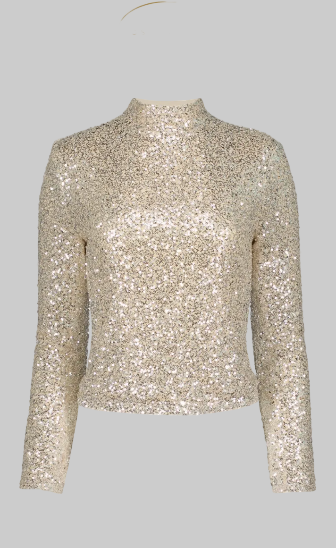 Champagne Sublime Funnel Neck Top