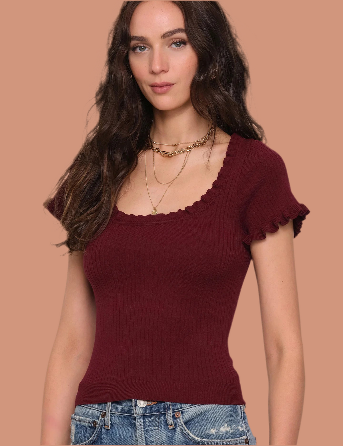 Sathia Merlot Top
