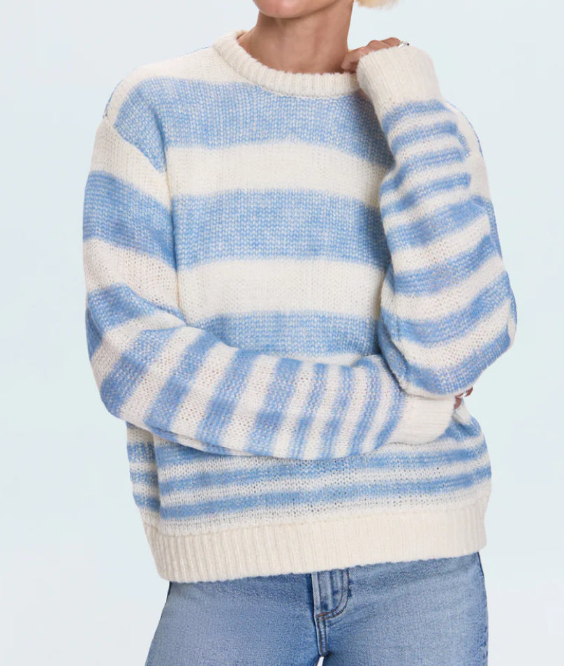 Moa Blue Gradient Stripe Sweater