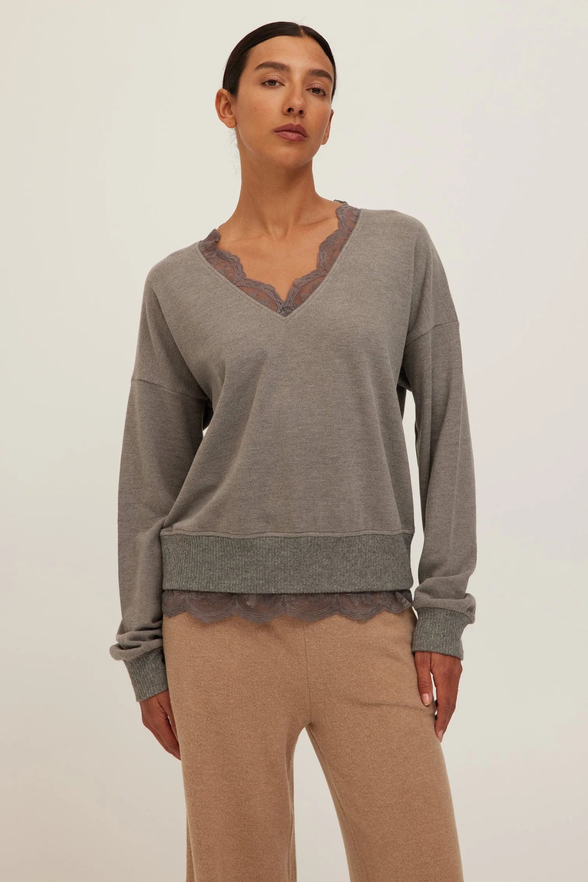 Heather Grey Malibu Pullover