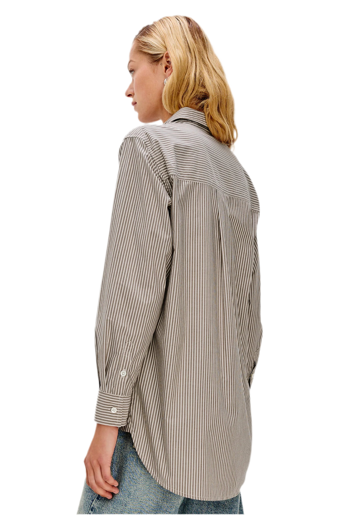 Elsa Noir Stripe Button Down