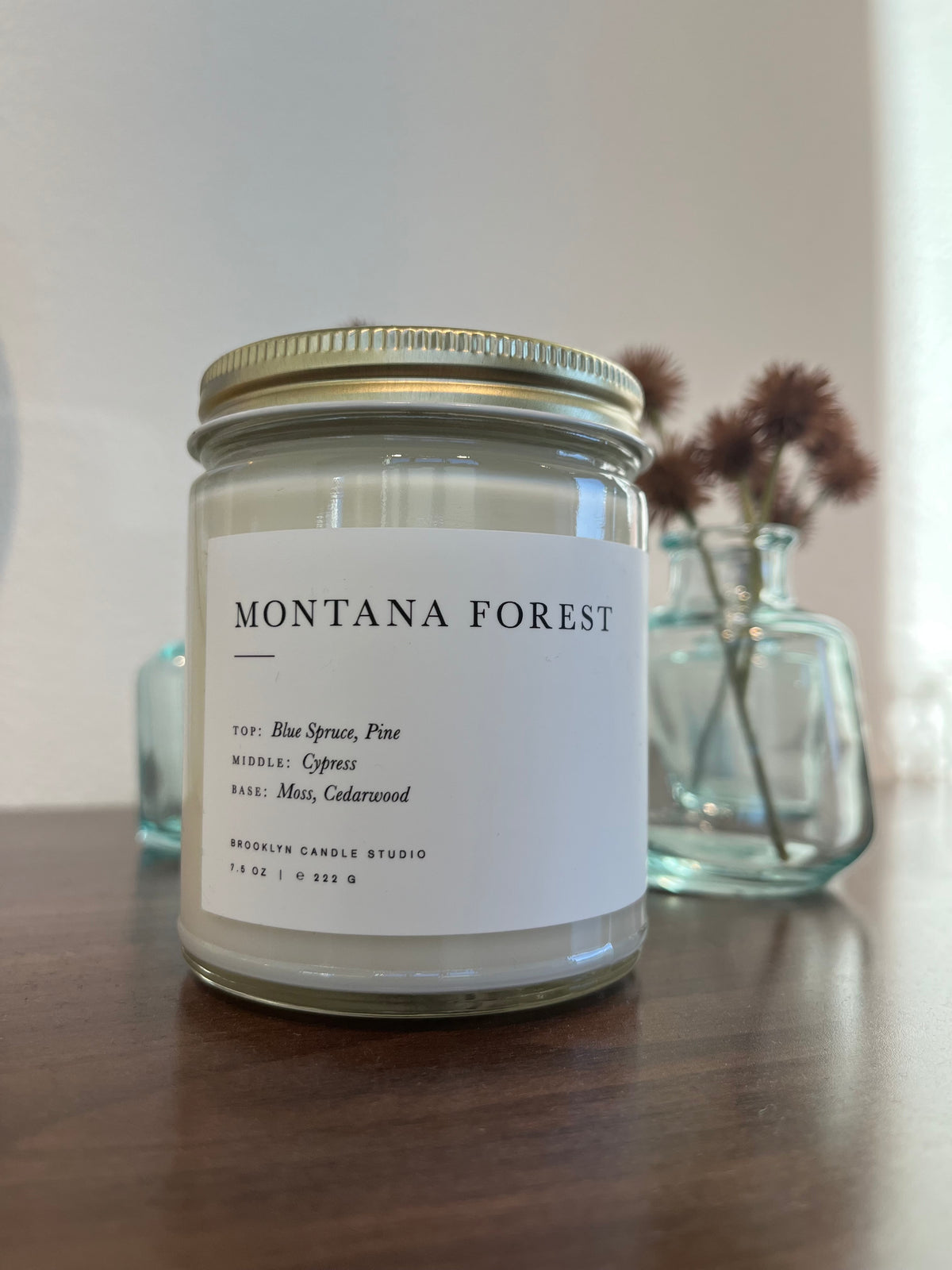 Montana forest jar candle