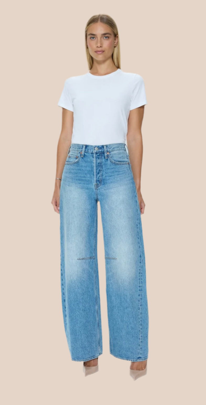 Sydney bowed wide jean