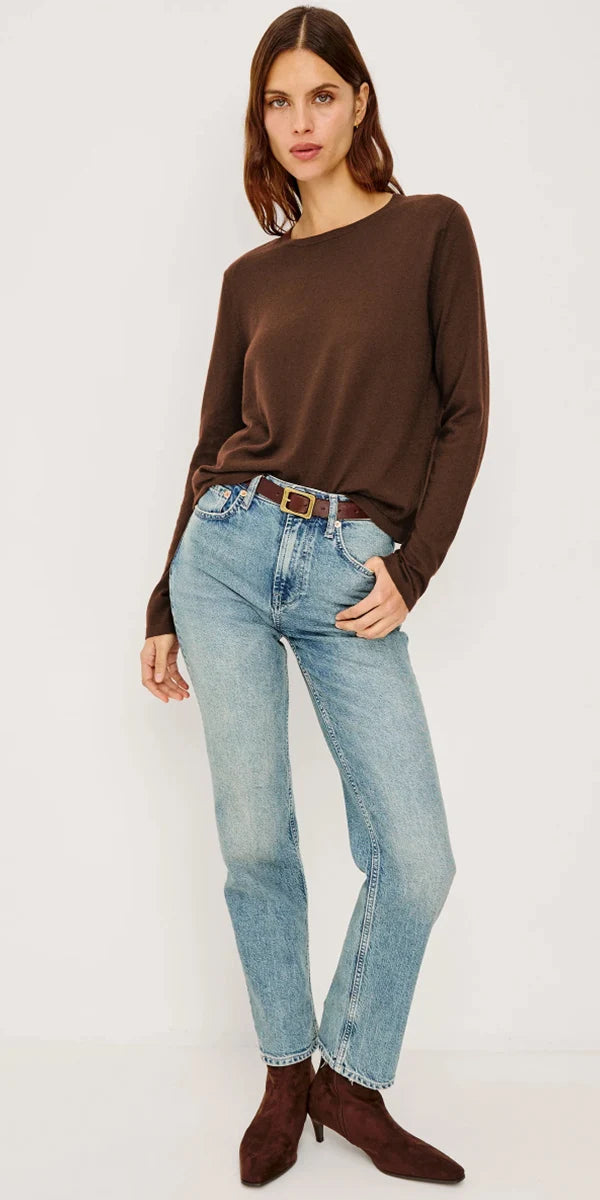 Espresso Cotton Cashmere Long Sleeve