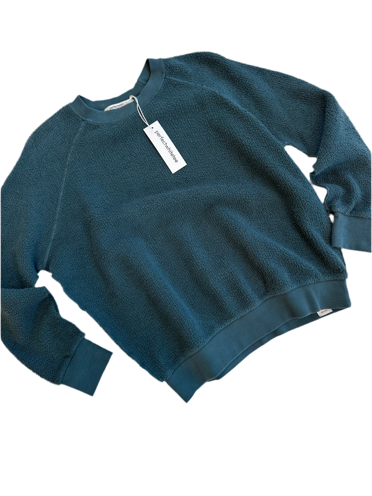 Ziggy Inside Out Fleece Shrunken Crewneck in Slate