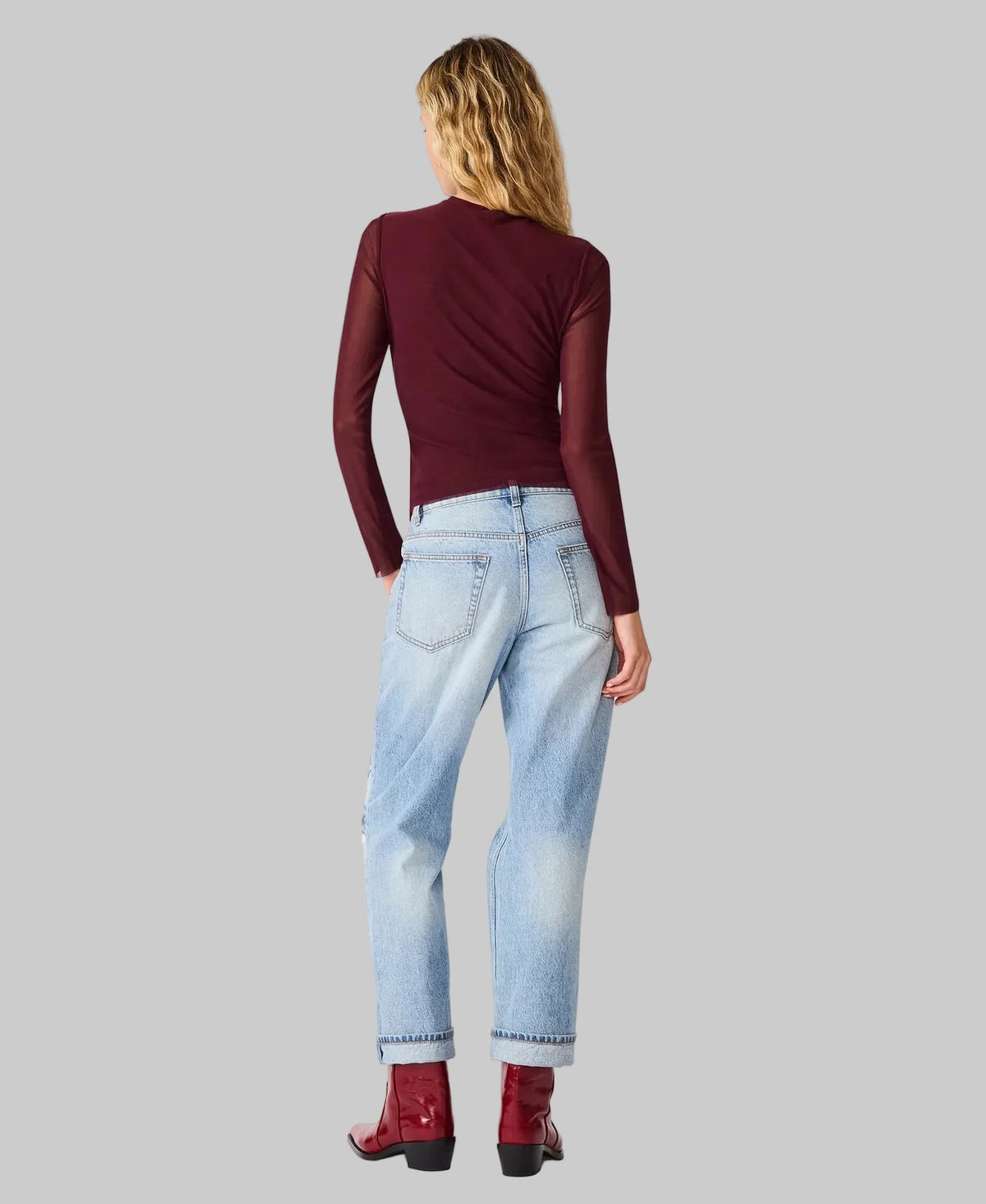 Sandy Deep Fig Knit Top
