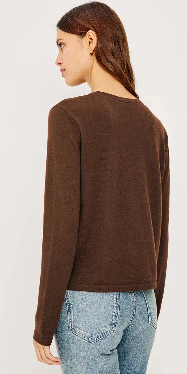 Espresso Cotton Cashmere Long Sleeve
