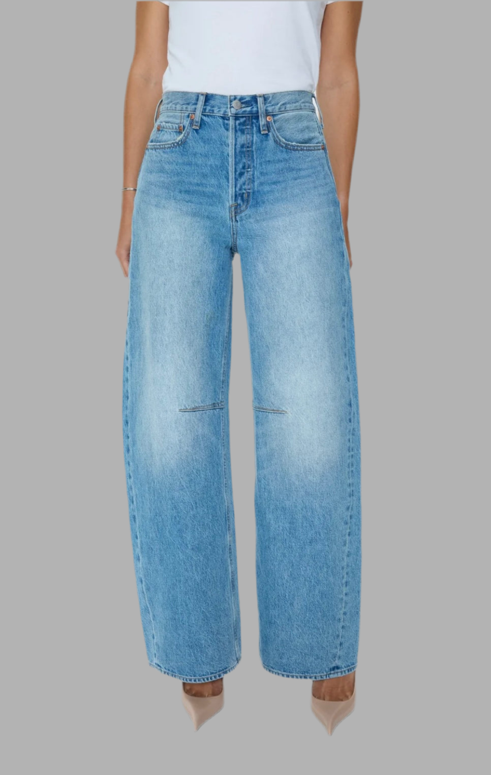 Sydney bowed wide jean