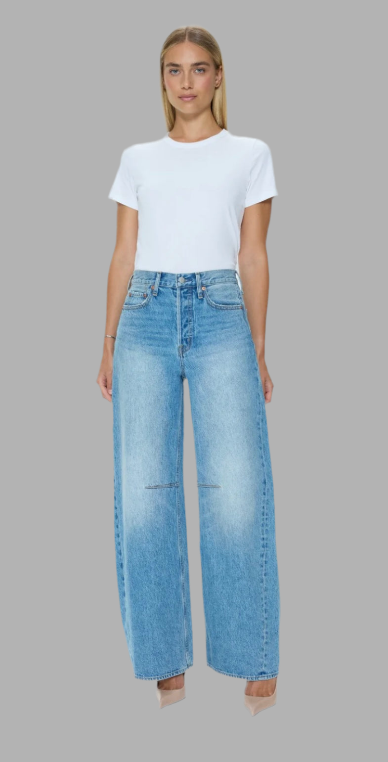 Sydney bowed wide jean