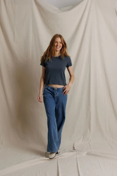 Harley Cotton Boxy Crew Tee