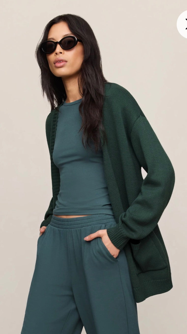 Sanborn Cardigan Emerald Cove