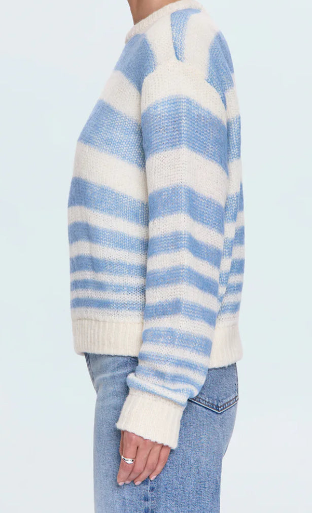 Moa Blue Gradient Stripe Sweater
