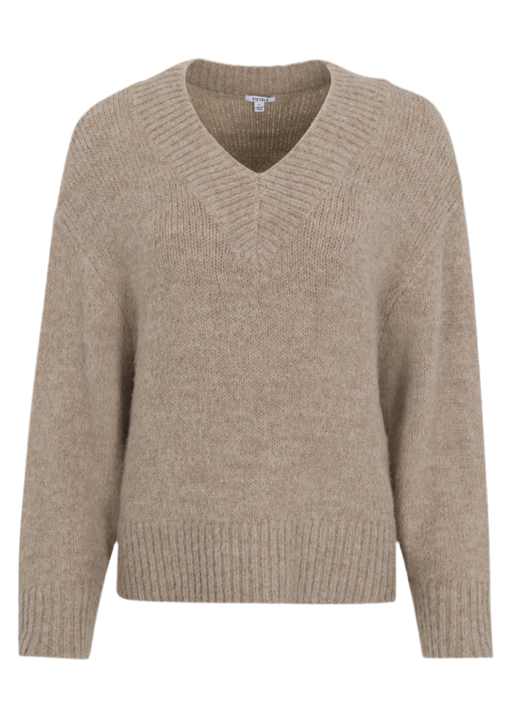 Talia Pullover Sweater in Taupe