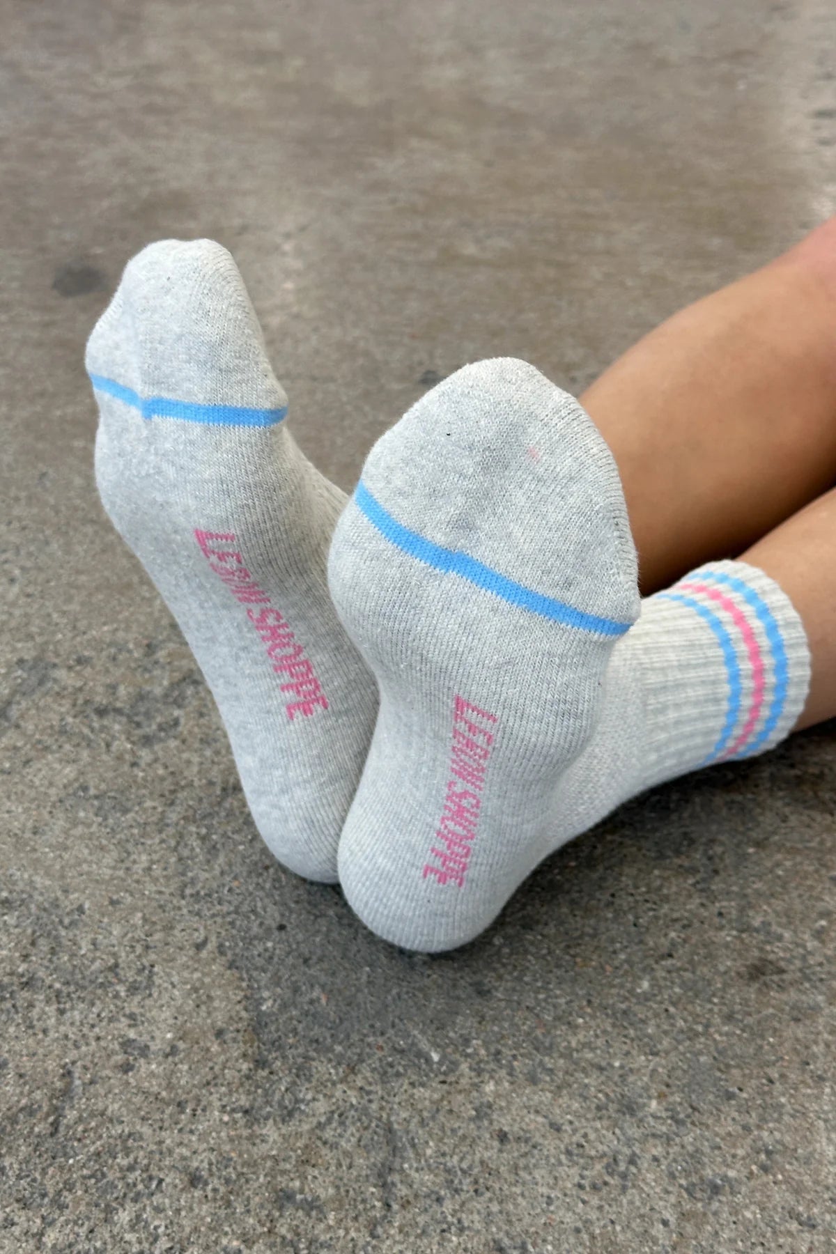 Bright grey girlfriend sock