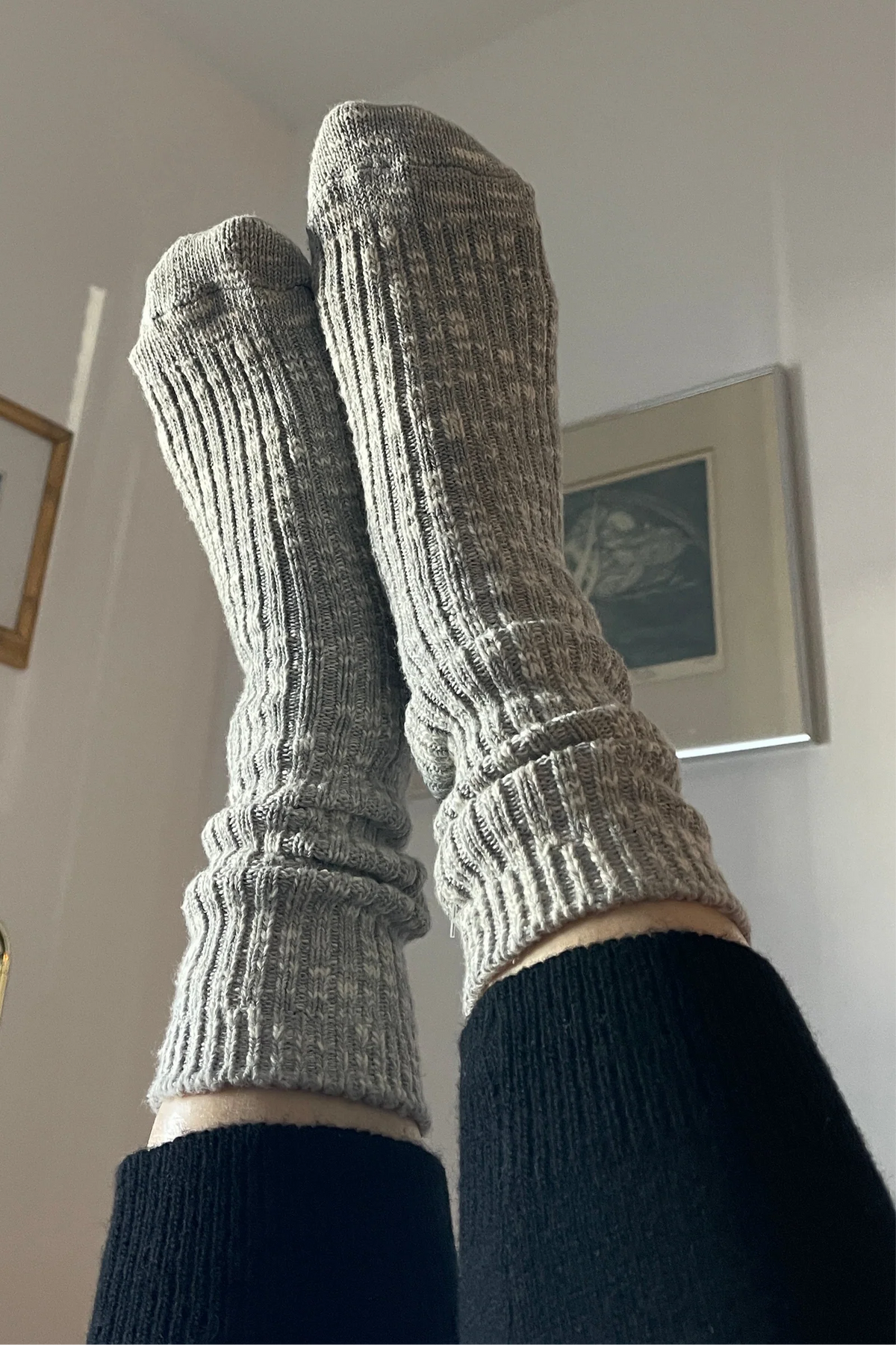 Grey cottage sock