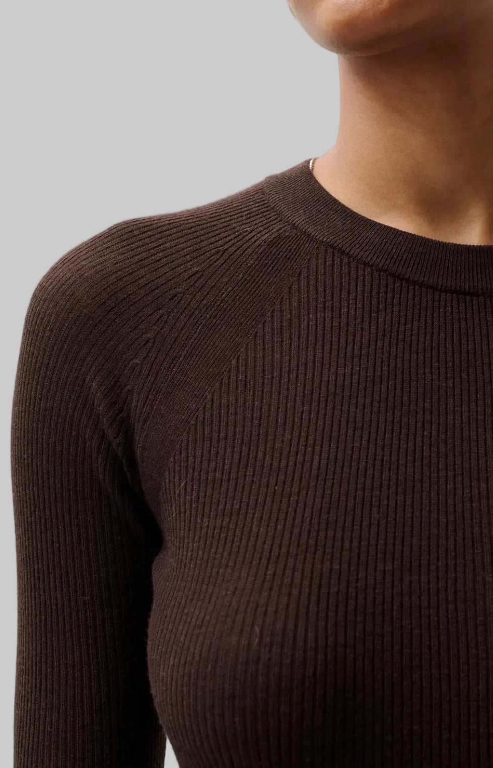 Juno Mocha Feather Weight Sweater