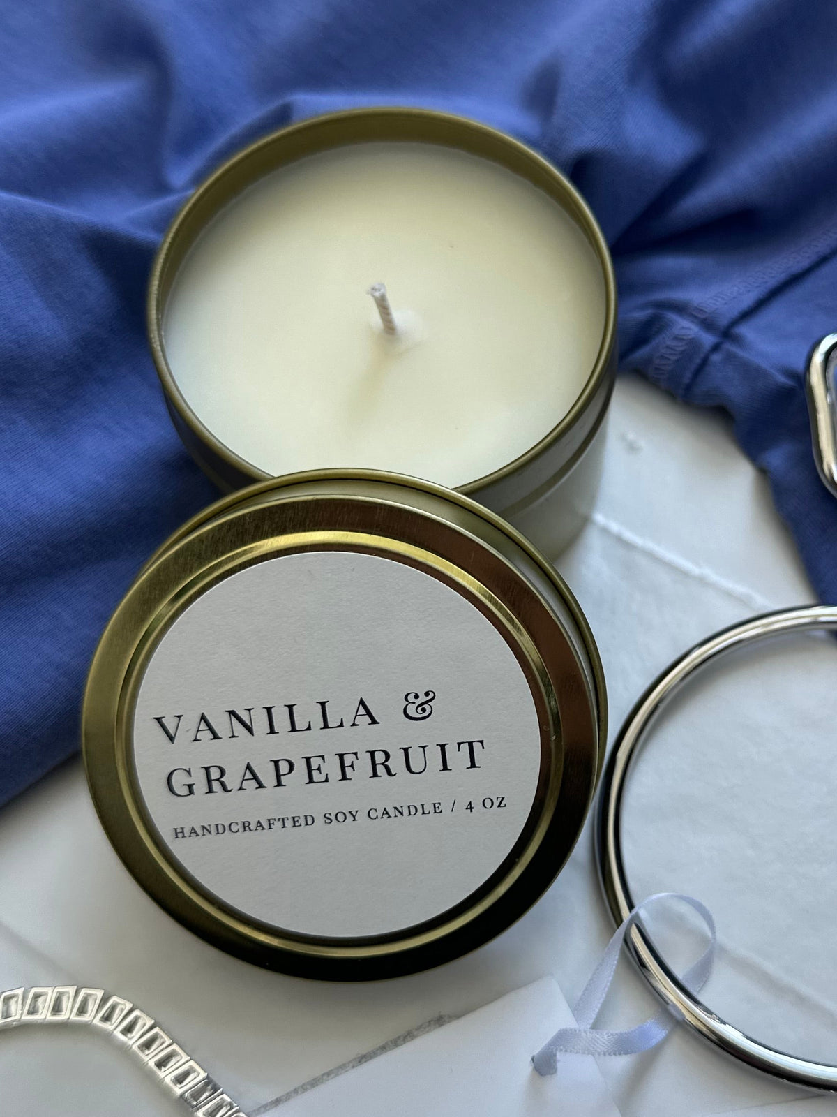 Vanilla Grapefruit Travel Candle