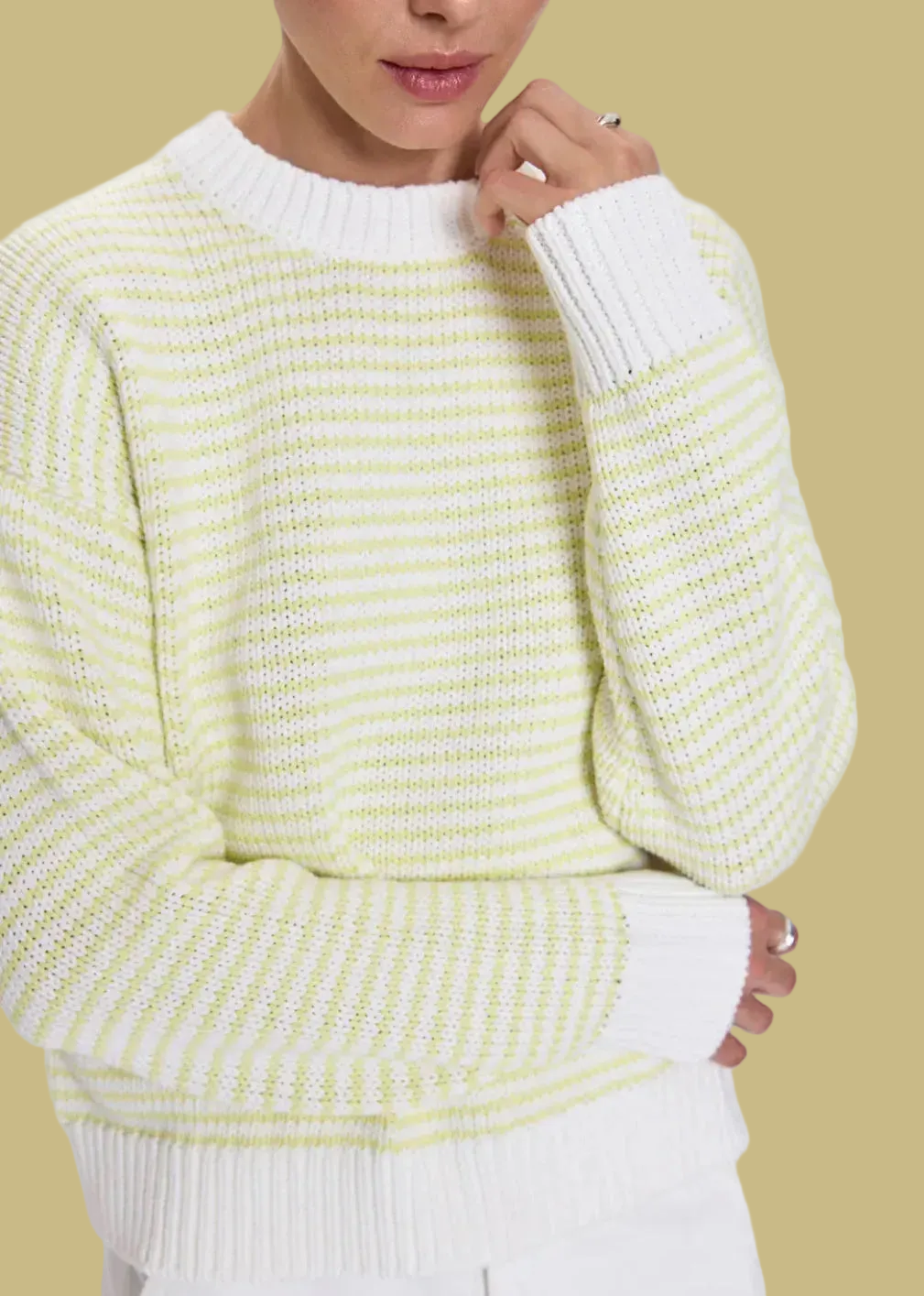 Aura Sweater in Limeade
