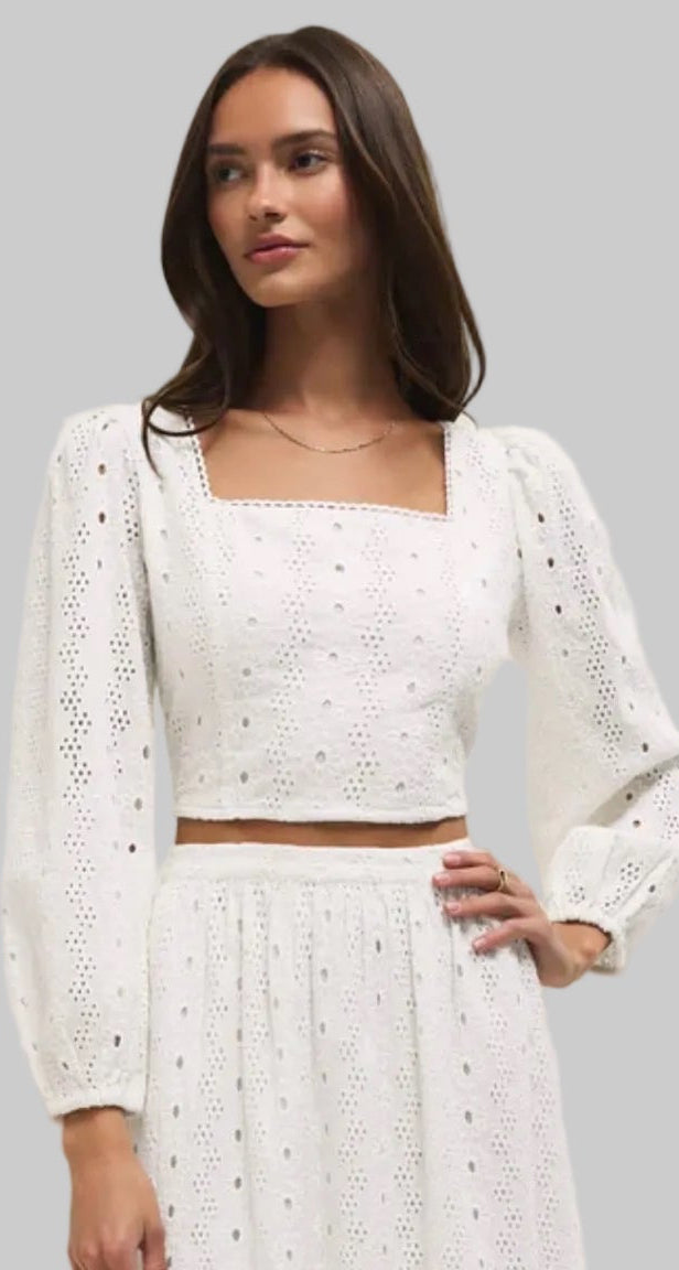 Brya Eyelet Top