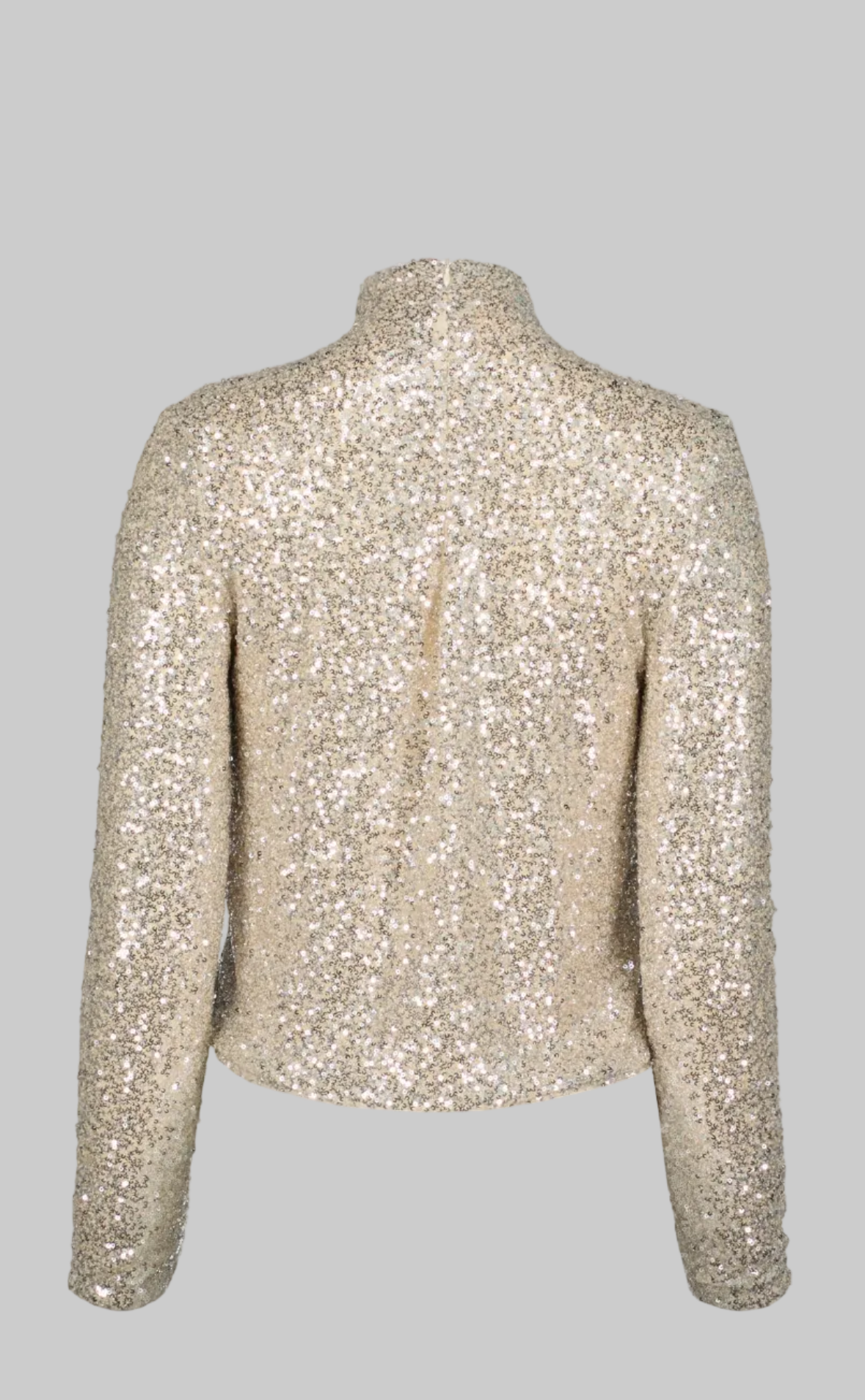 Champagne Sublime Funnel Neck Top