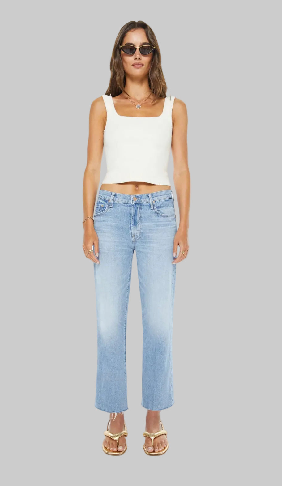 Comeback Kid Mid Rise Rambler Zip Ankle Fray
