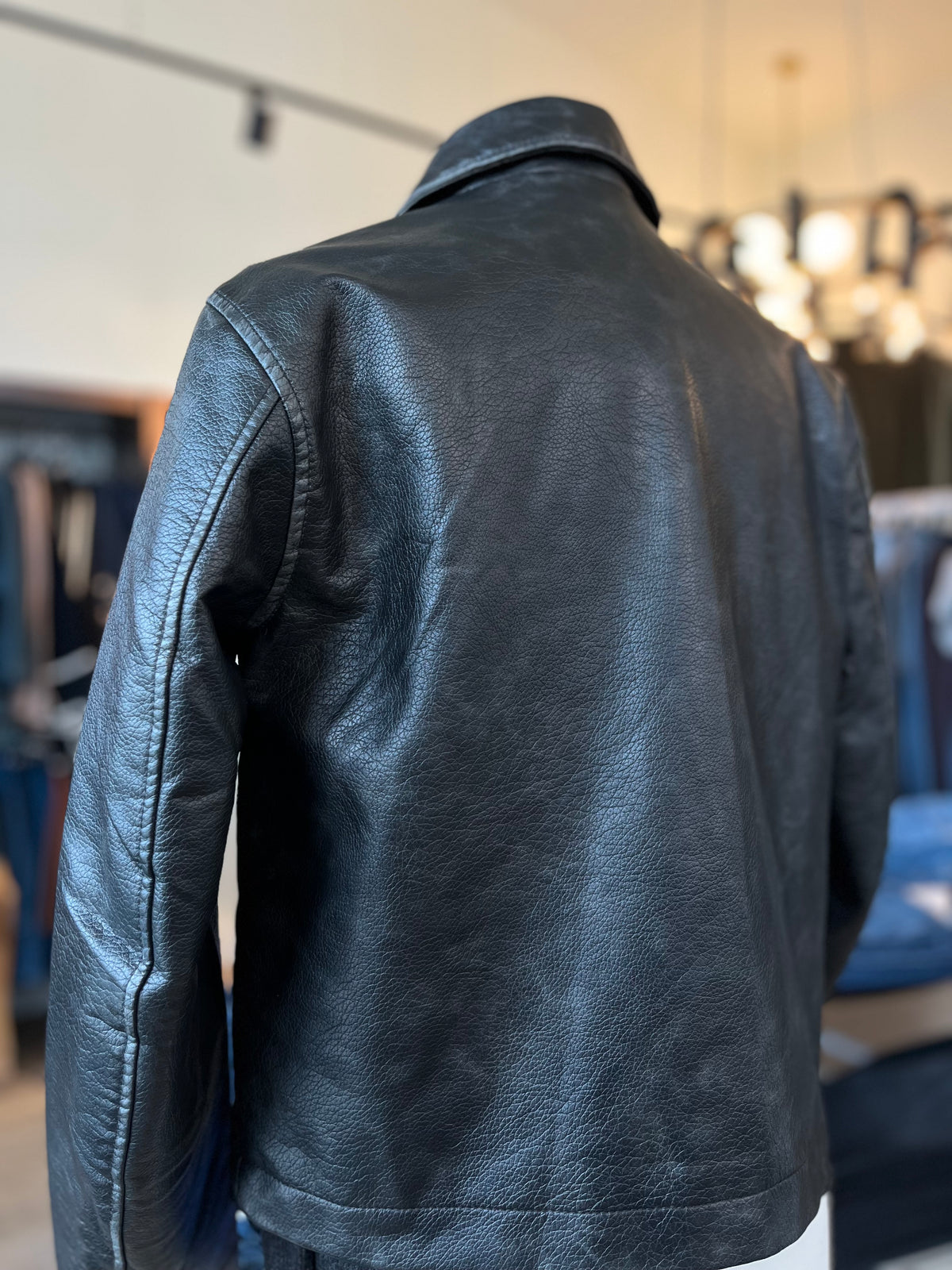Hera Vegan Leather Jacket in Black