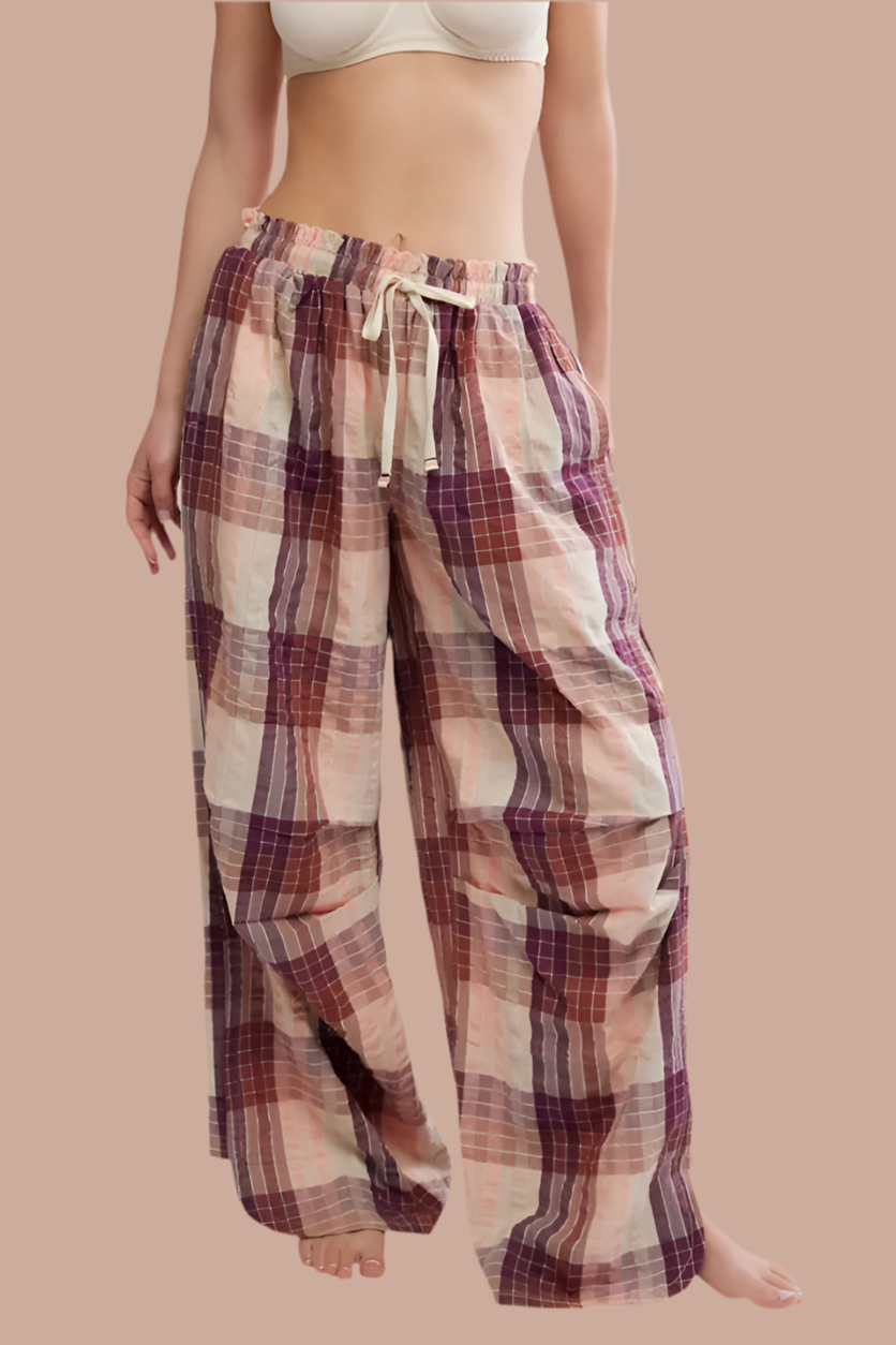 Find the Time Lounge Pant in Peach Combo