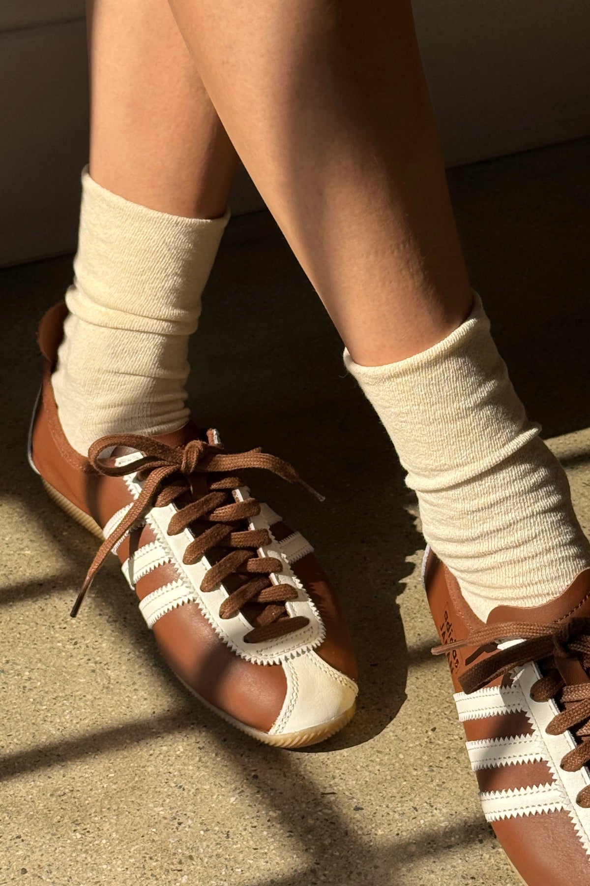 Naturel sneaker sock