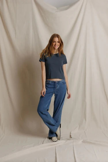 Harley Cotton Boxy Crew Tee