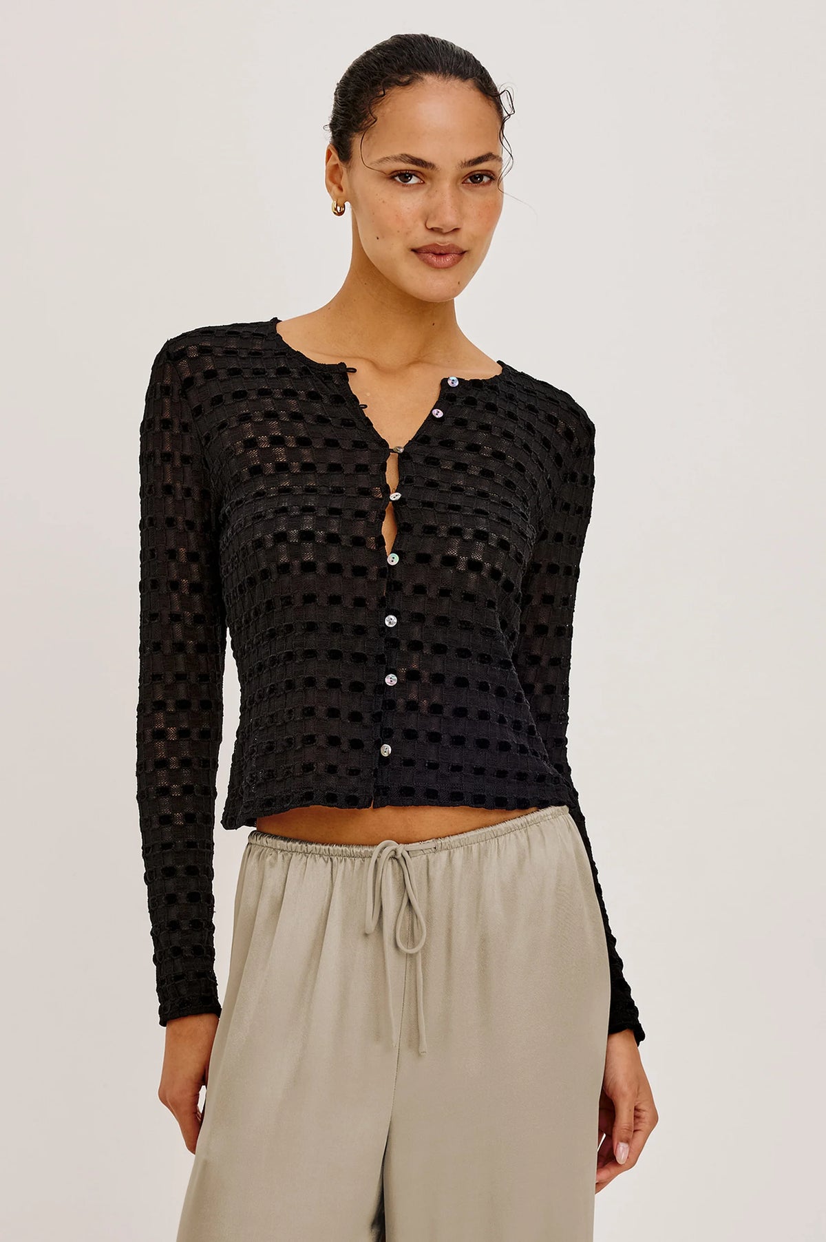 Checkerboard Cyrah Cardi