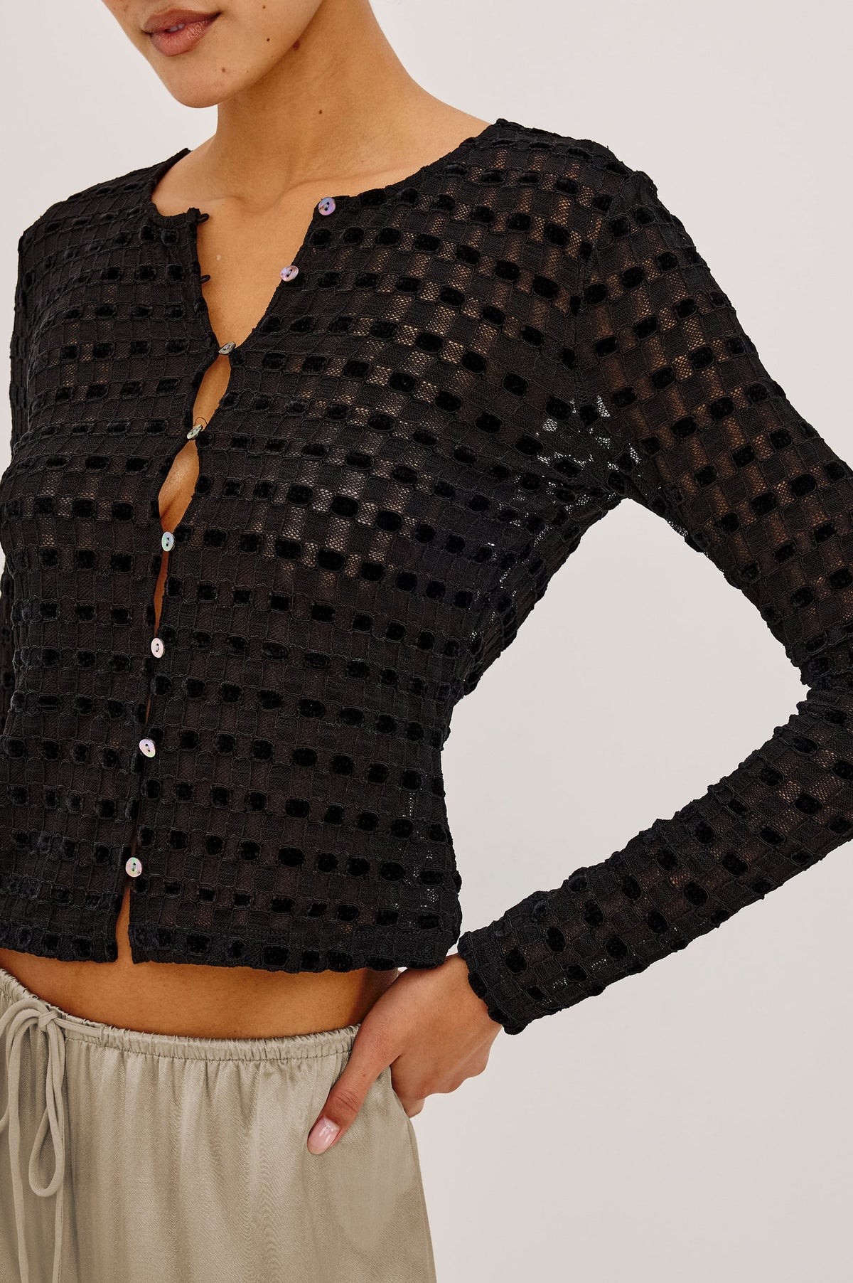 Checkerboard Cyrah Cardi