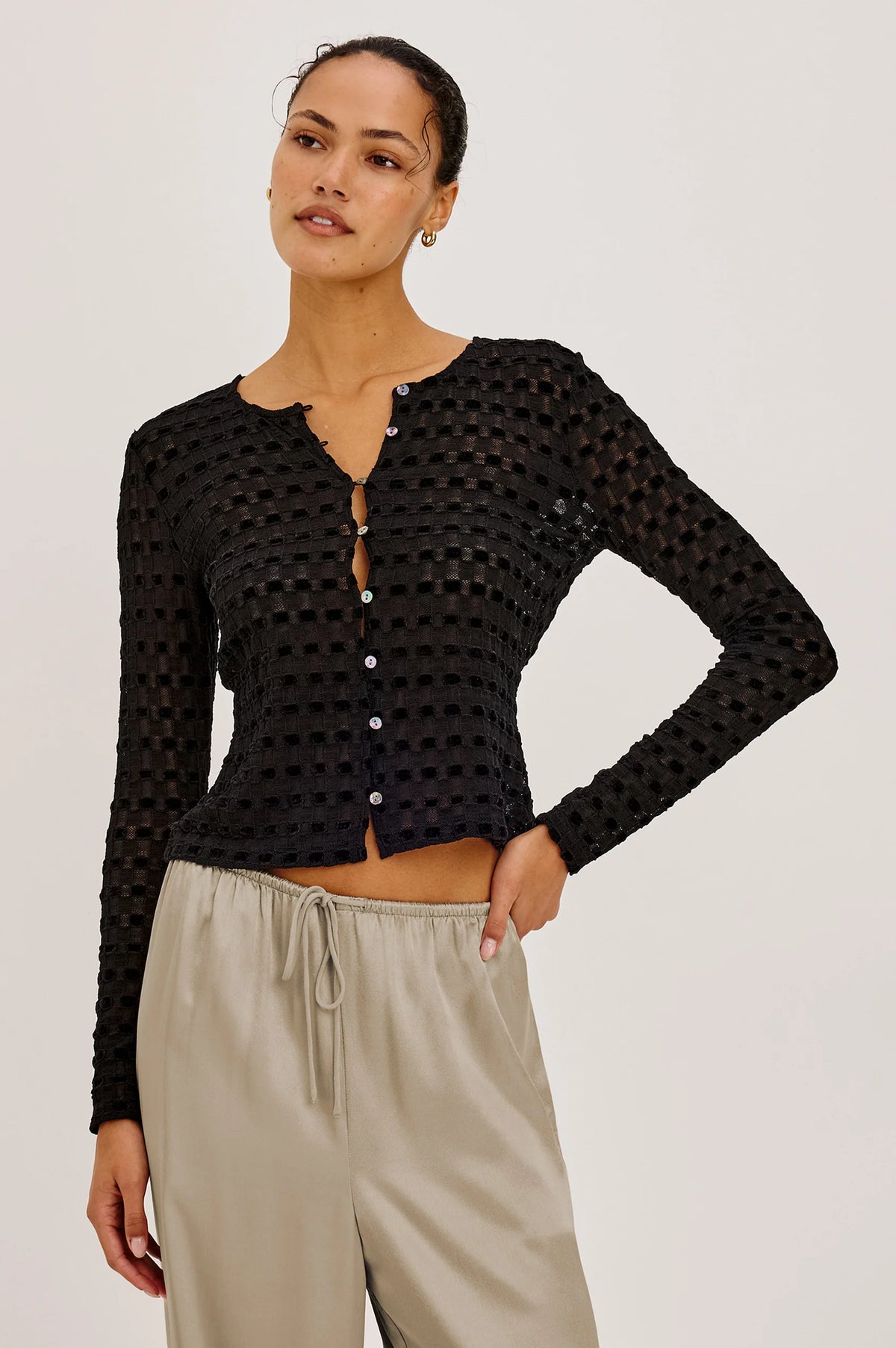 Checkerboard Cyrah Cardi