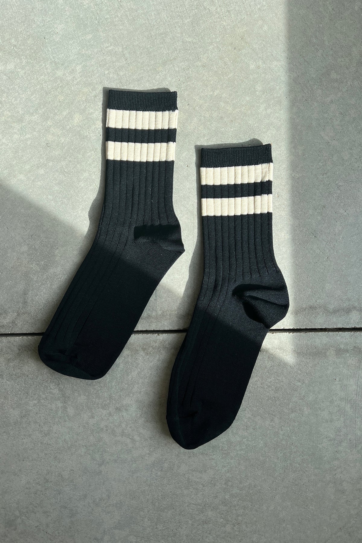 Varsity black socks