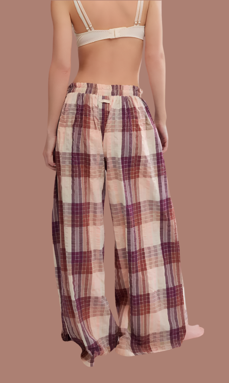 Find the Time Lounge Pant in Peach Combo