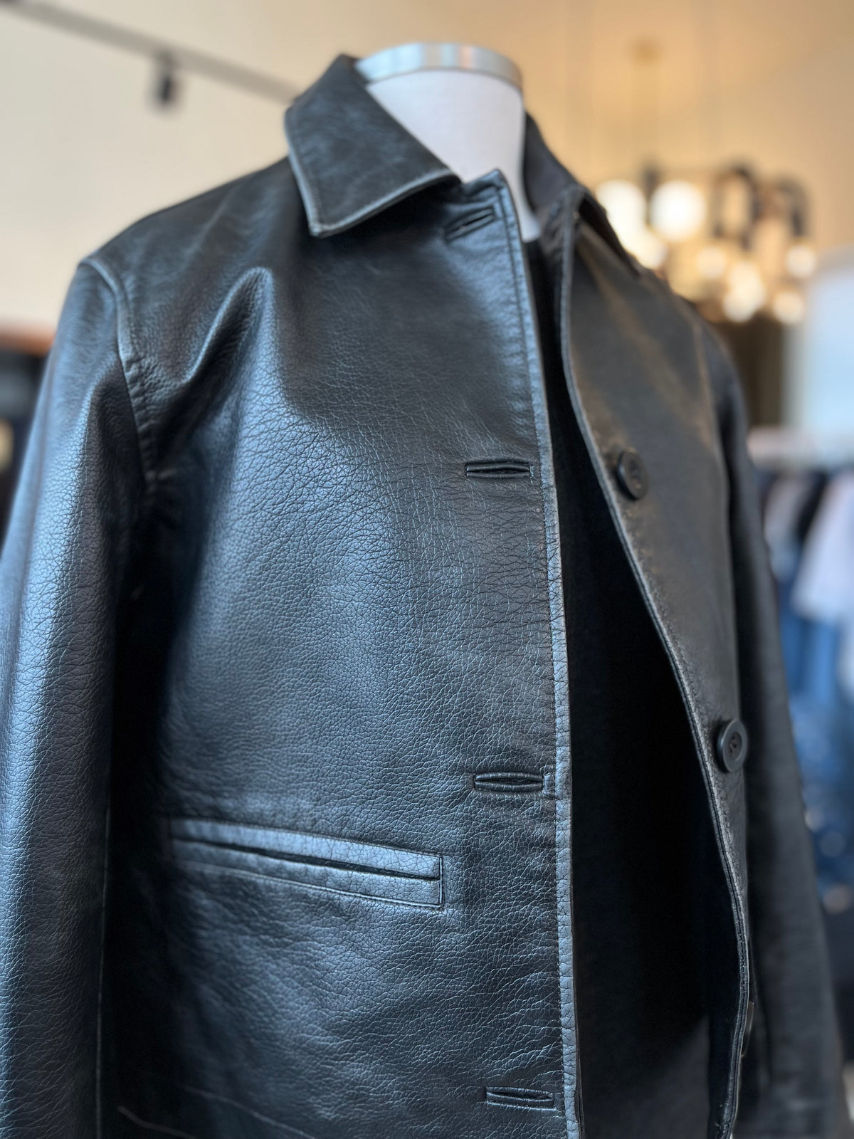 Hera Vegan Leather Jacket in Black