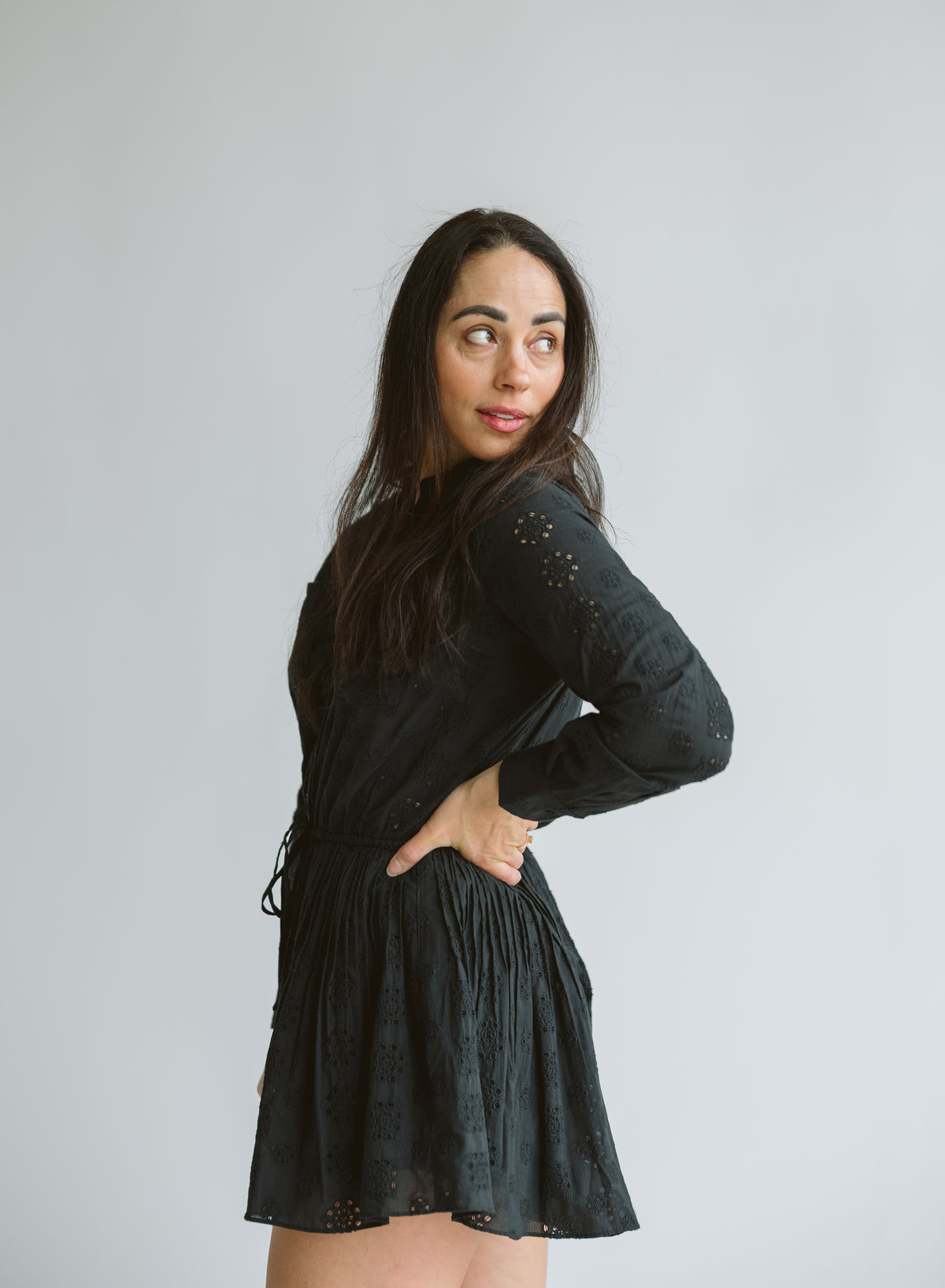 Hattie Black Romper