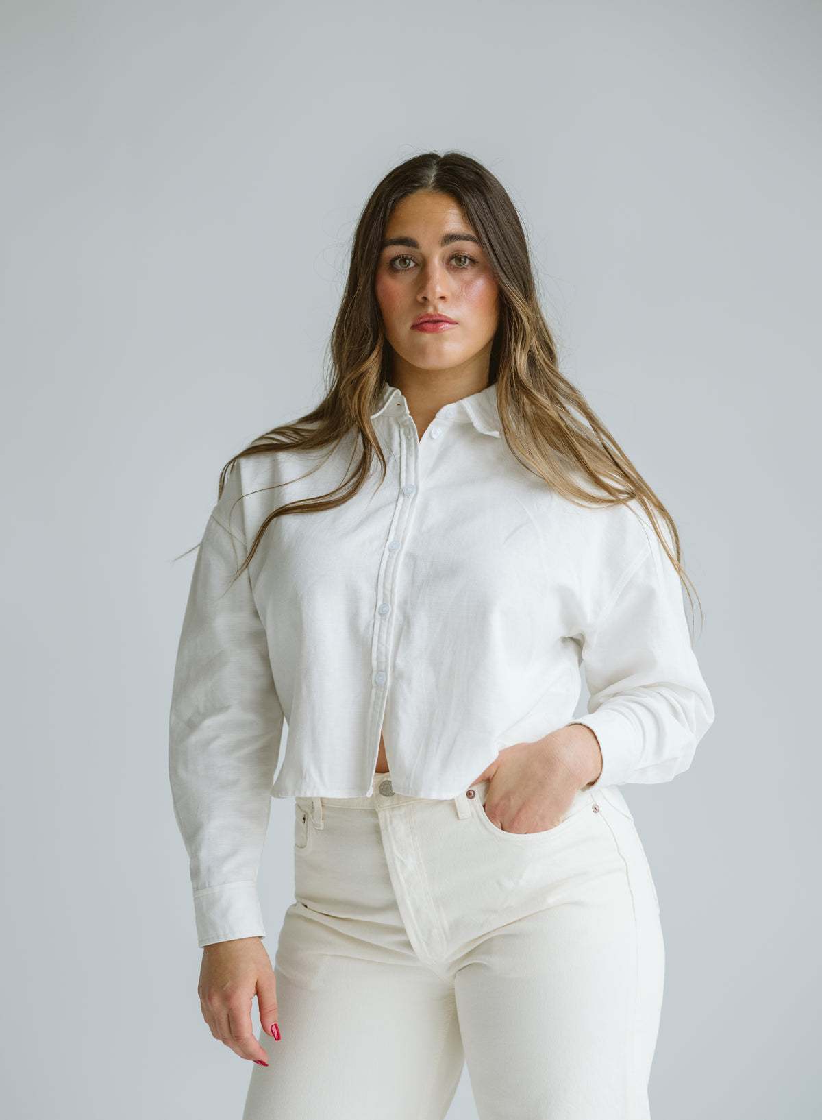 Aria Linen Blouse