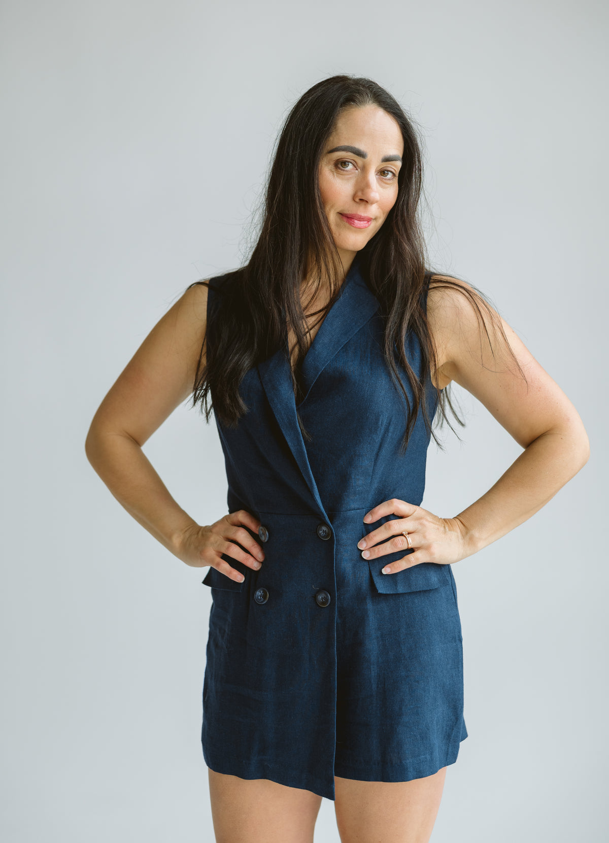 Maritime Blue Romper