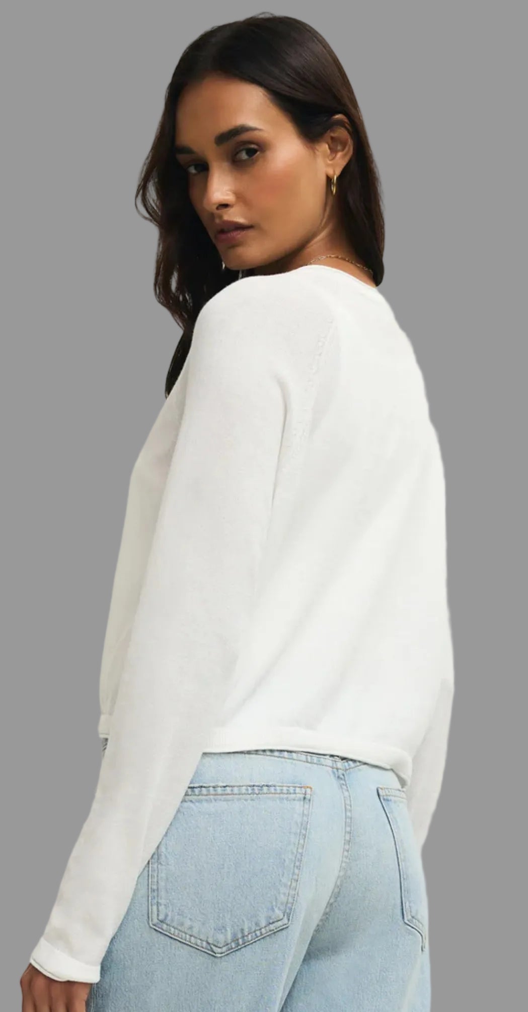Mae white cardigan
