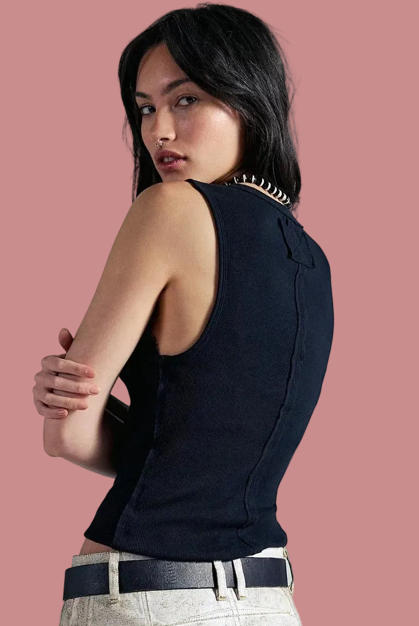 James Henley Tank in Black