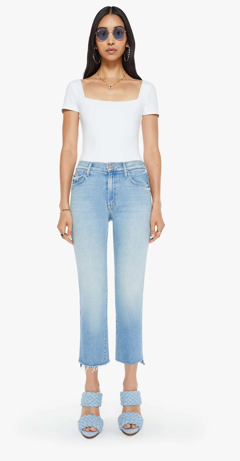 Can You Dig It Insider Crop Step Fray