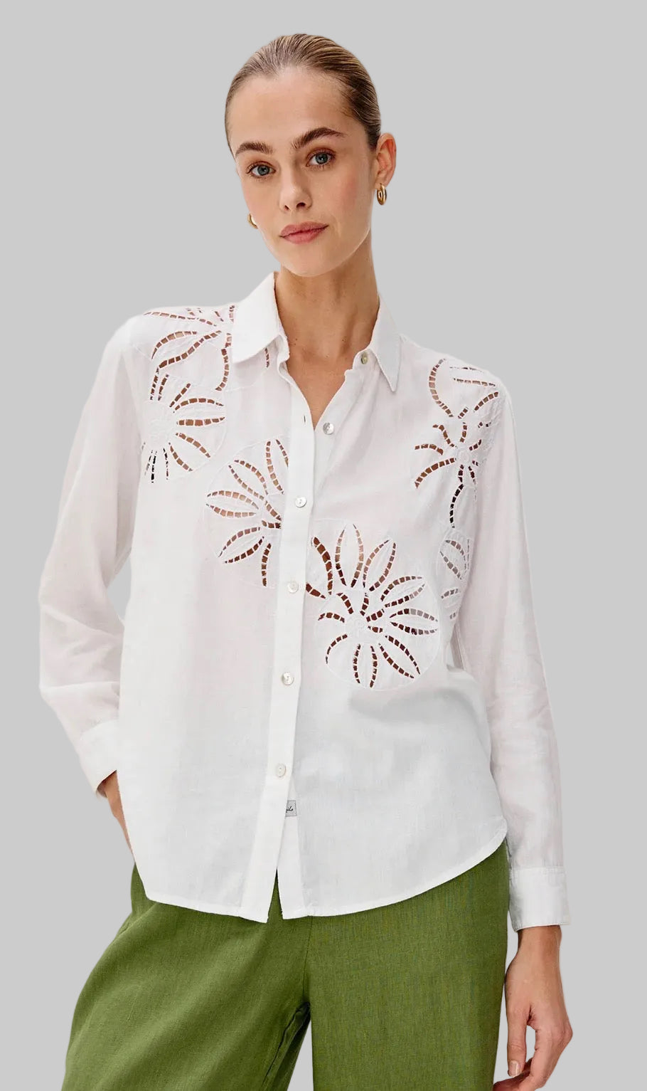 Samar White Button Down