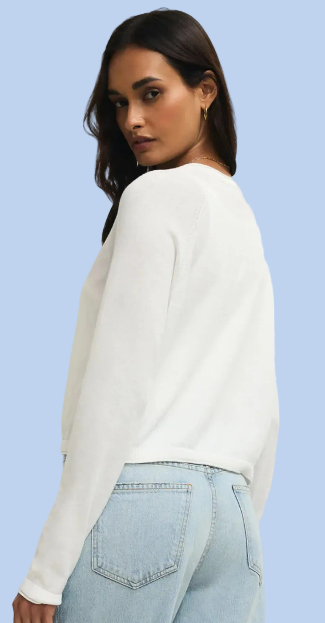 Mae white cardigan