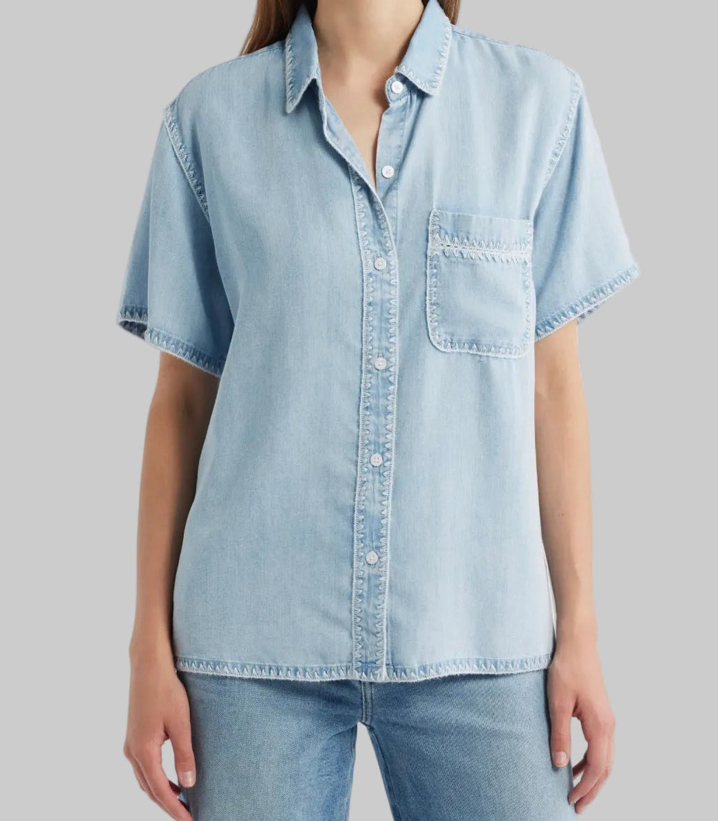 Lea Cloud Wash Jean Button Down