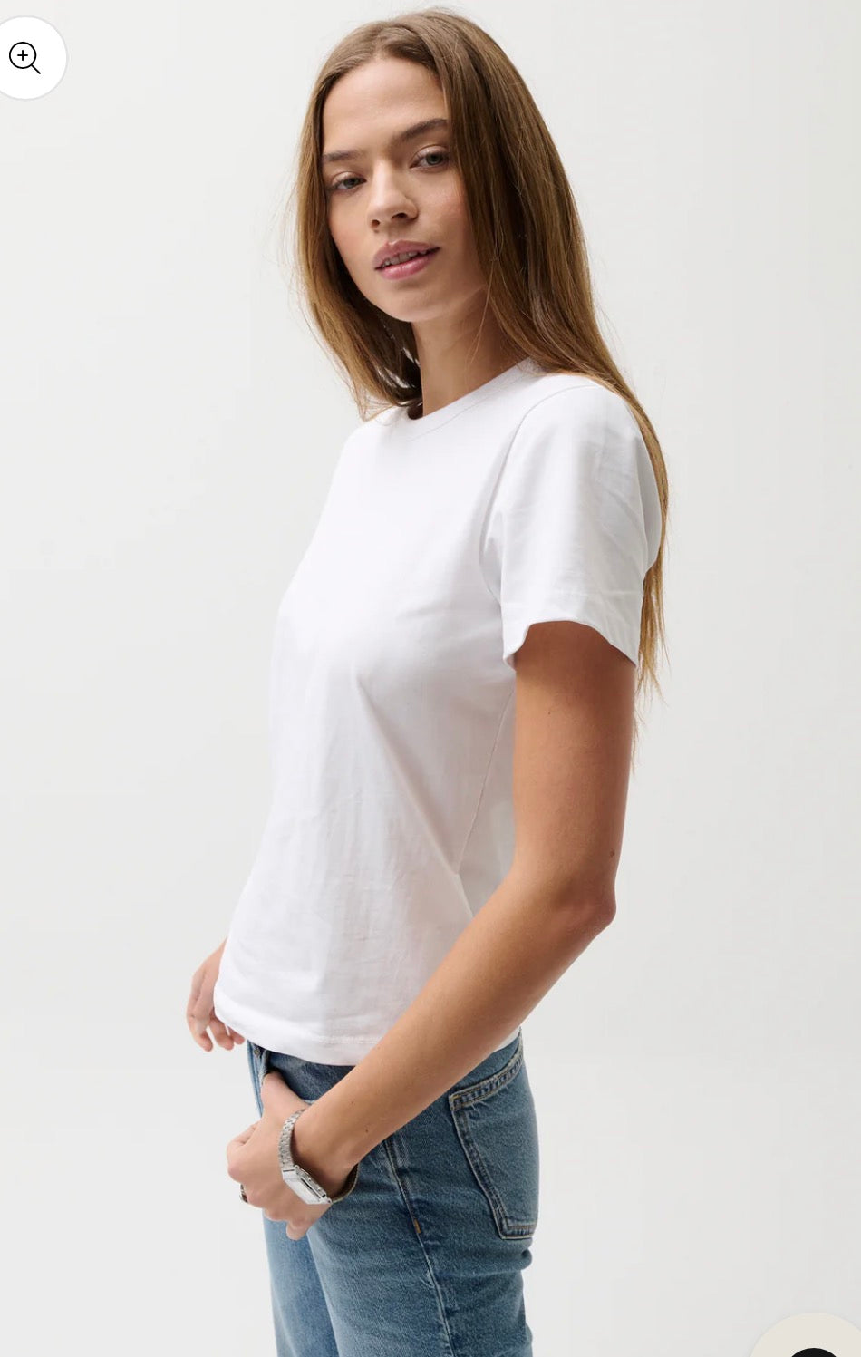 Alba Tee in Le Blanc