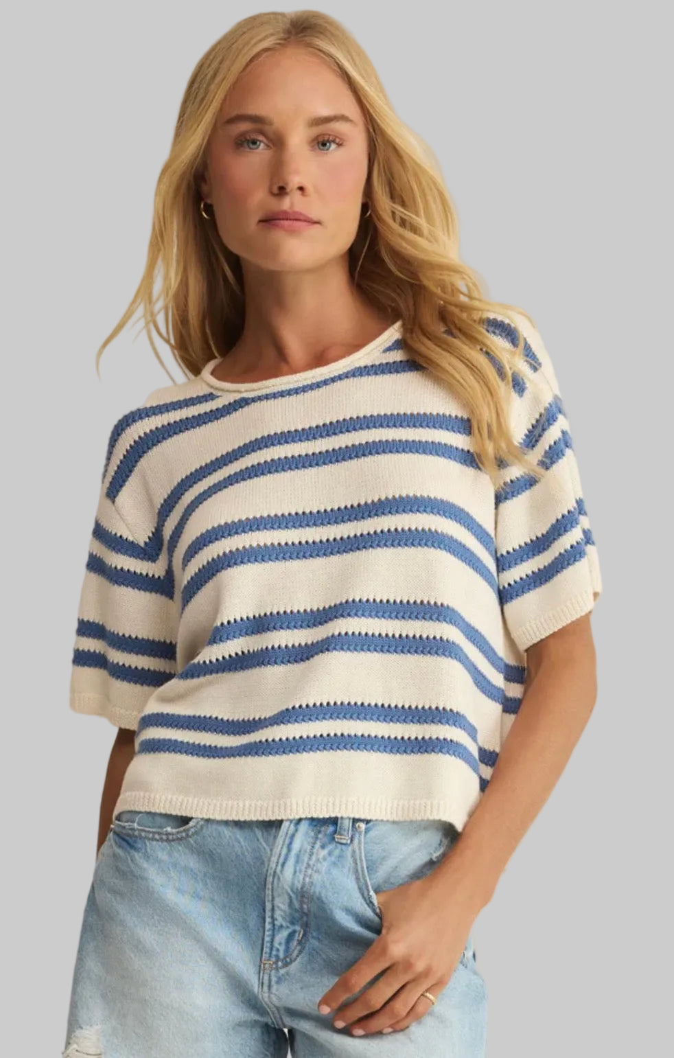 Prado Lake Blue Sweater