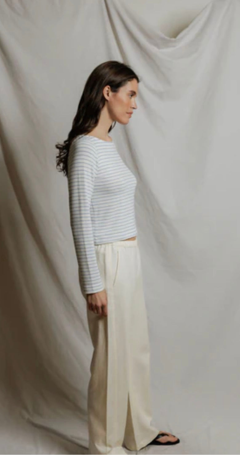 Ainsley Brushed Pacific Stripe Long Sleeve