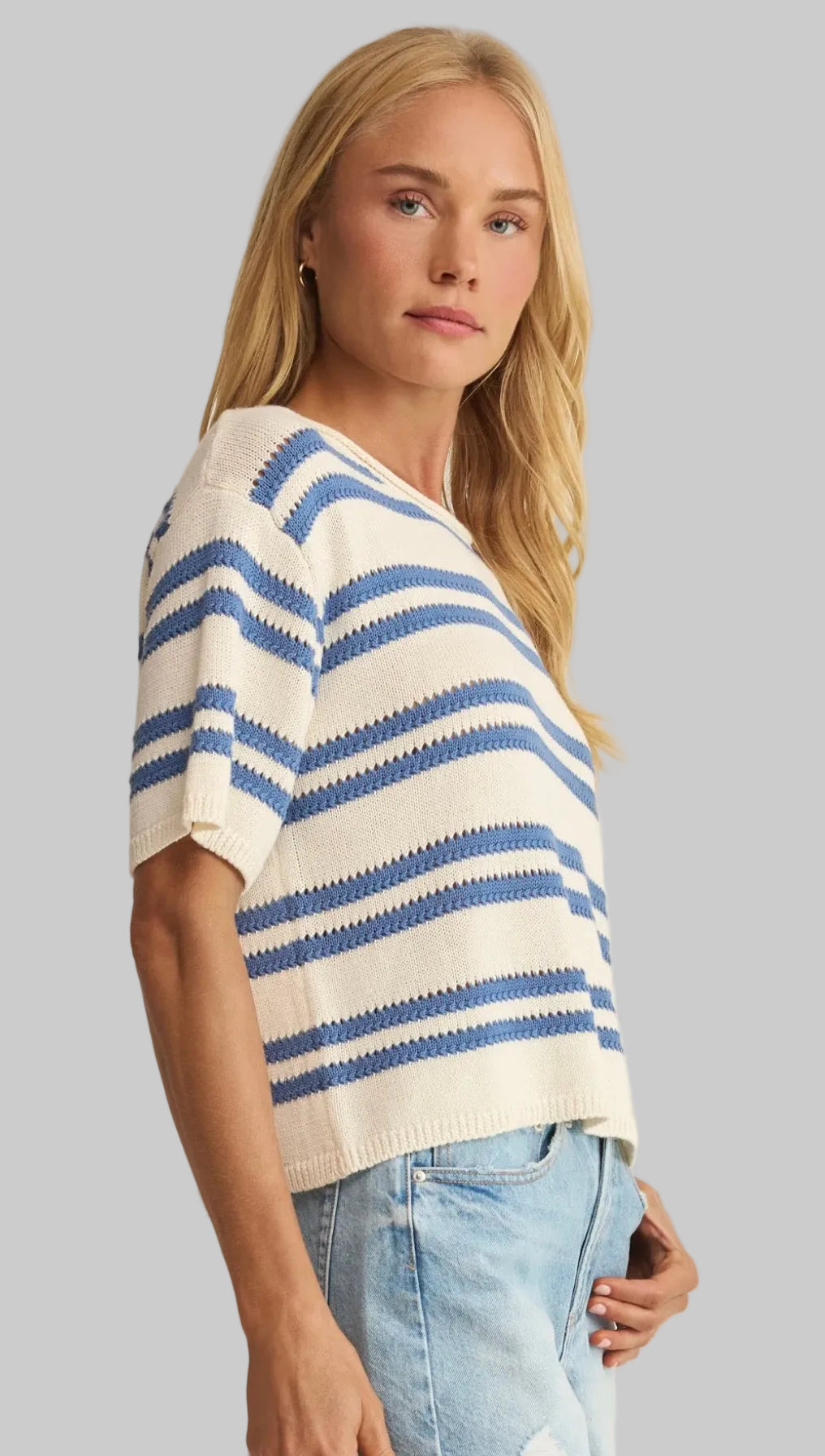 Prado Lake Blue Sweater