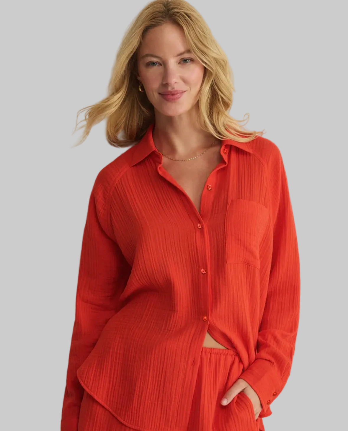 Airy Top in Lychee