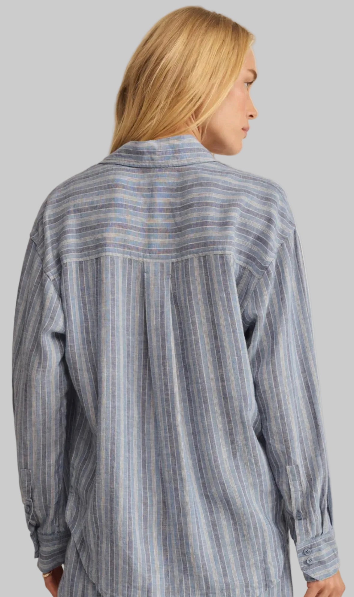 Perfina Button Up in Indigo